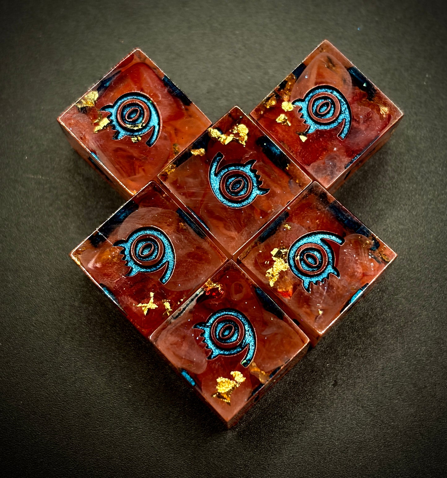 Guttural Viscera (6d6 hand made dice set)
