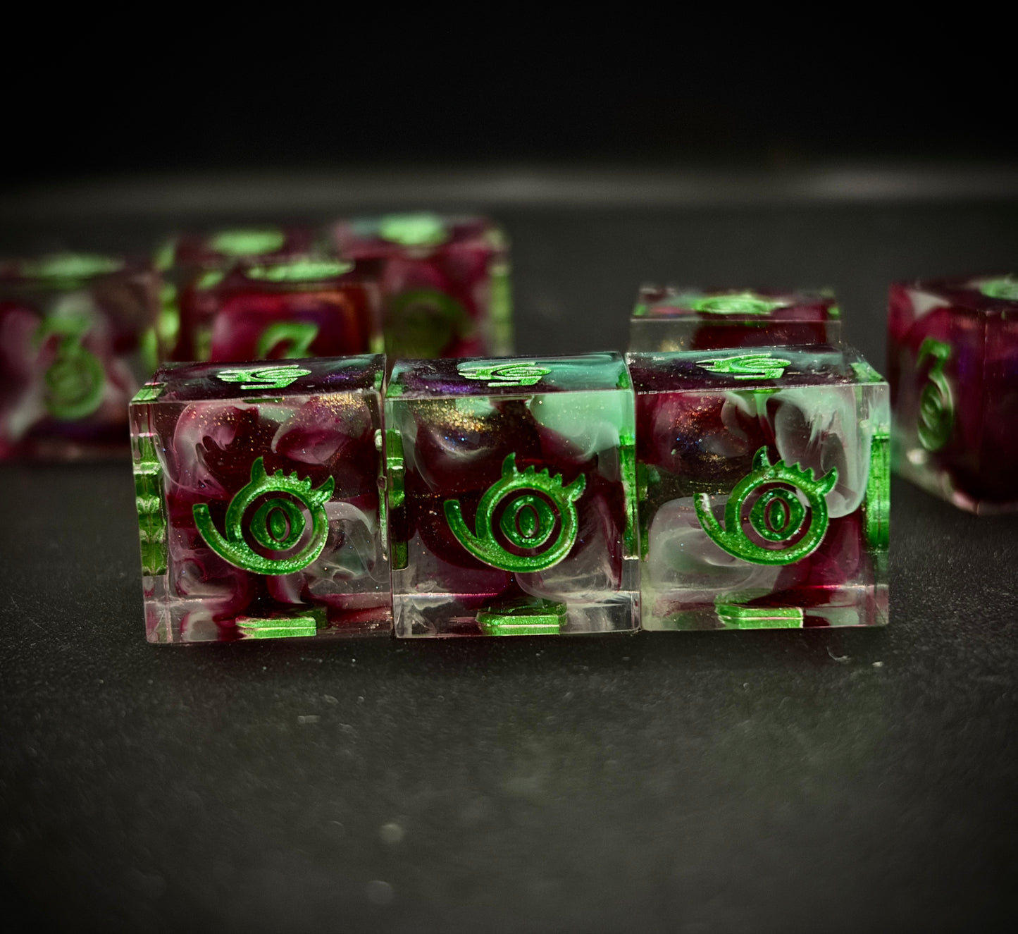 Eldritch Magicka (10d6 handmade dice set)