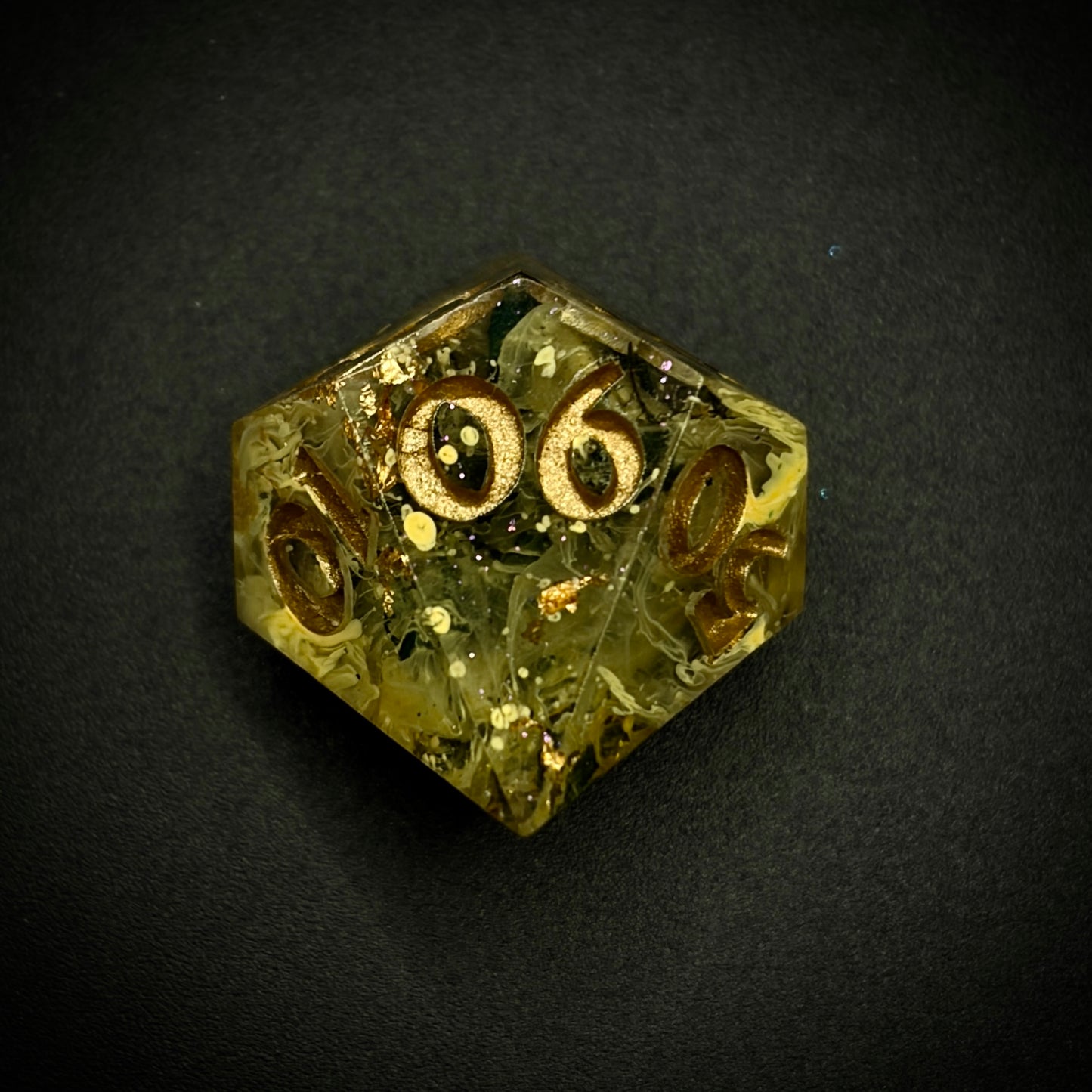 Creeping Surge (7 piece polyhedral hand made dice set)