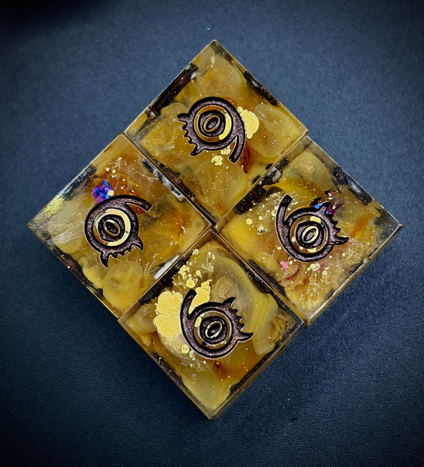 Honeycomb Scatter (Hand made 10d6 dice set)