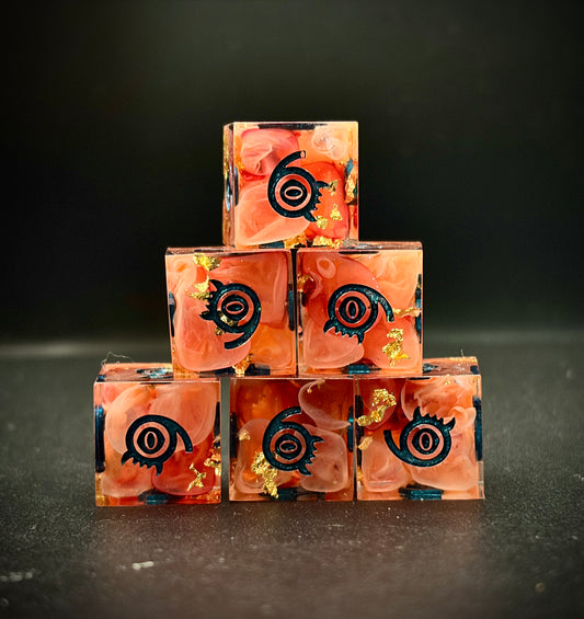 Guttural Viscera (6d6 hand made dice set)