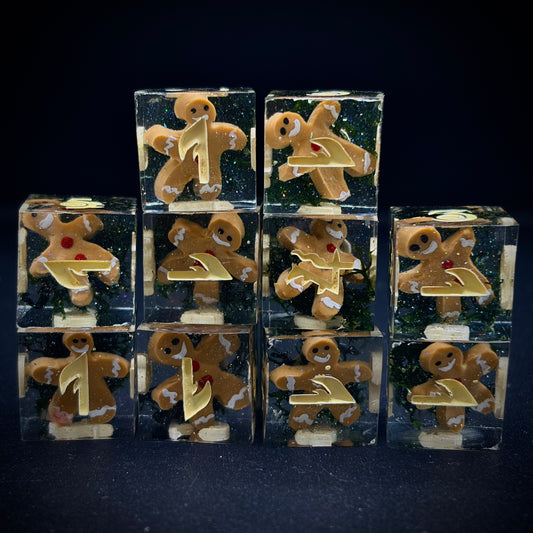 Forgotten Chrismas Eve (10d6 handmade dice set)