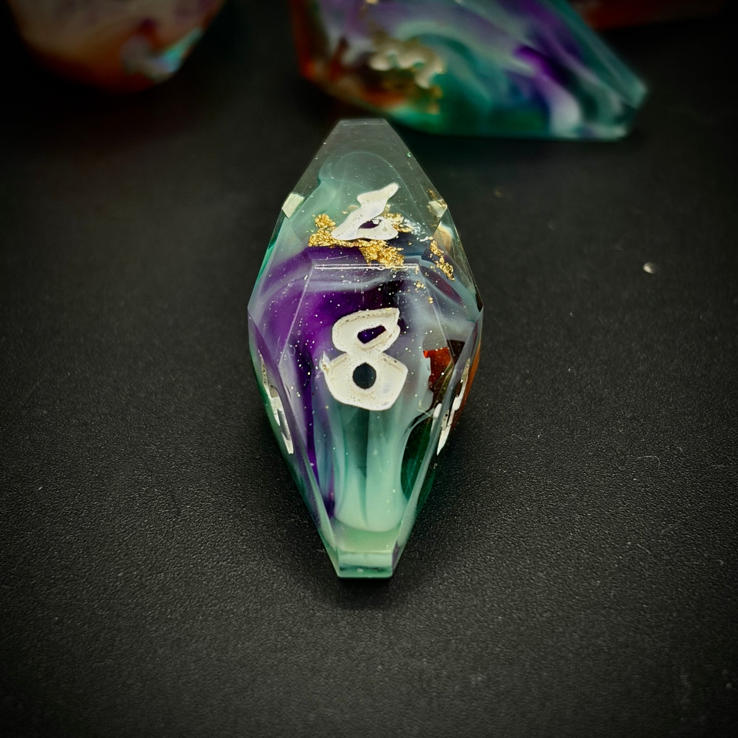 Chaos Palette (7 piece coffin style hand made dice set)