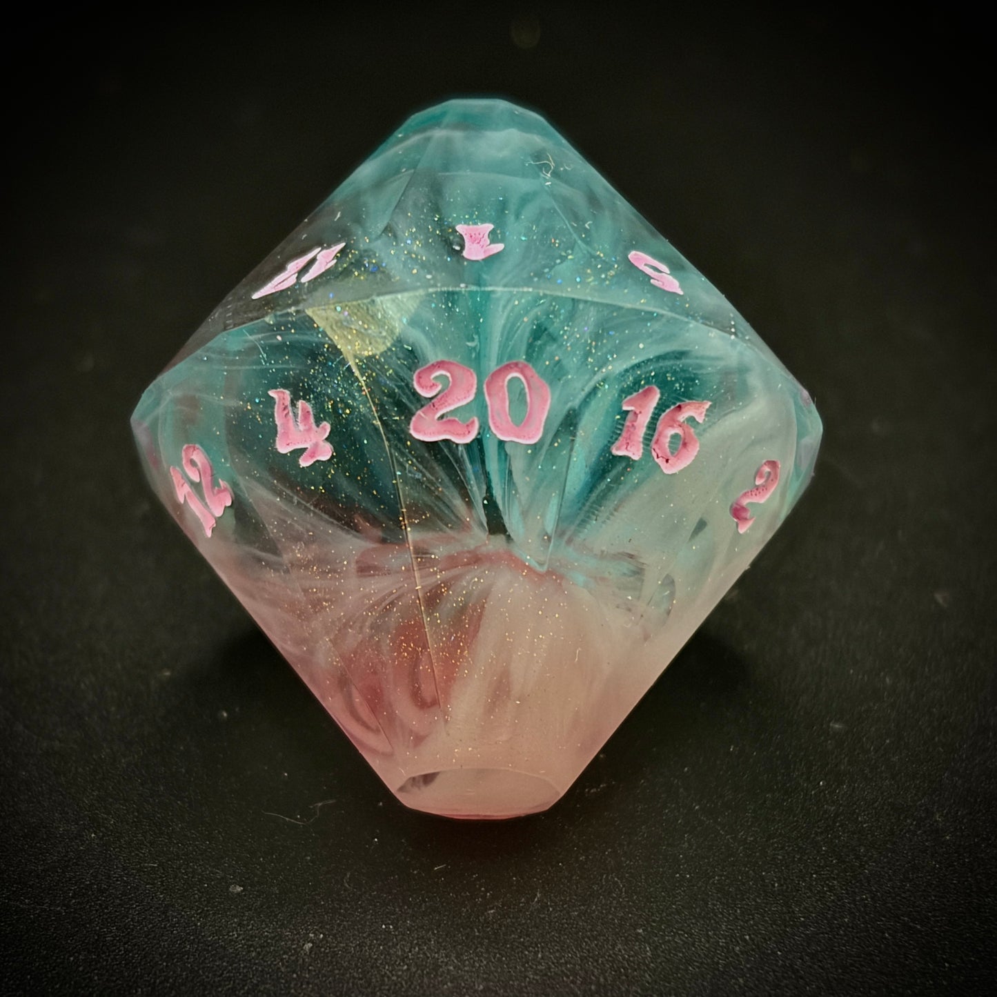 Twinkle Portal (7 piece coffin style hand made dice set)