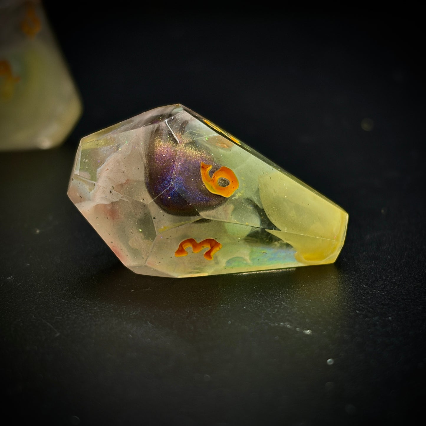 Artistic Corruption (7 piece coffin style hand made dice set)