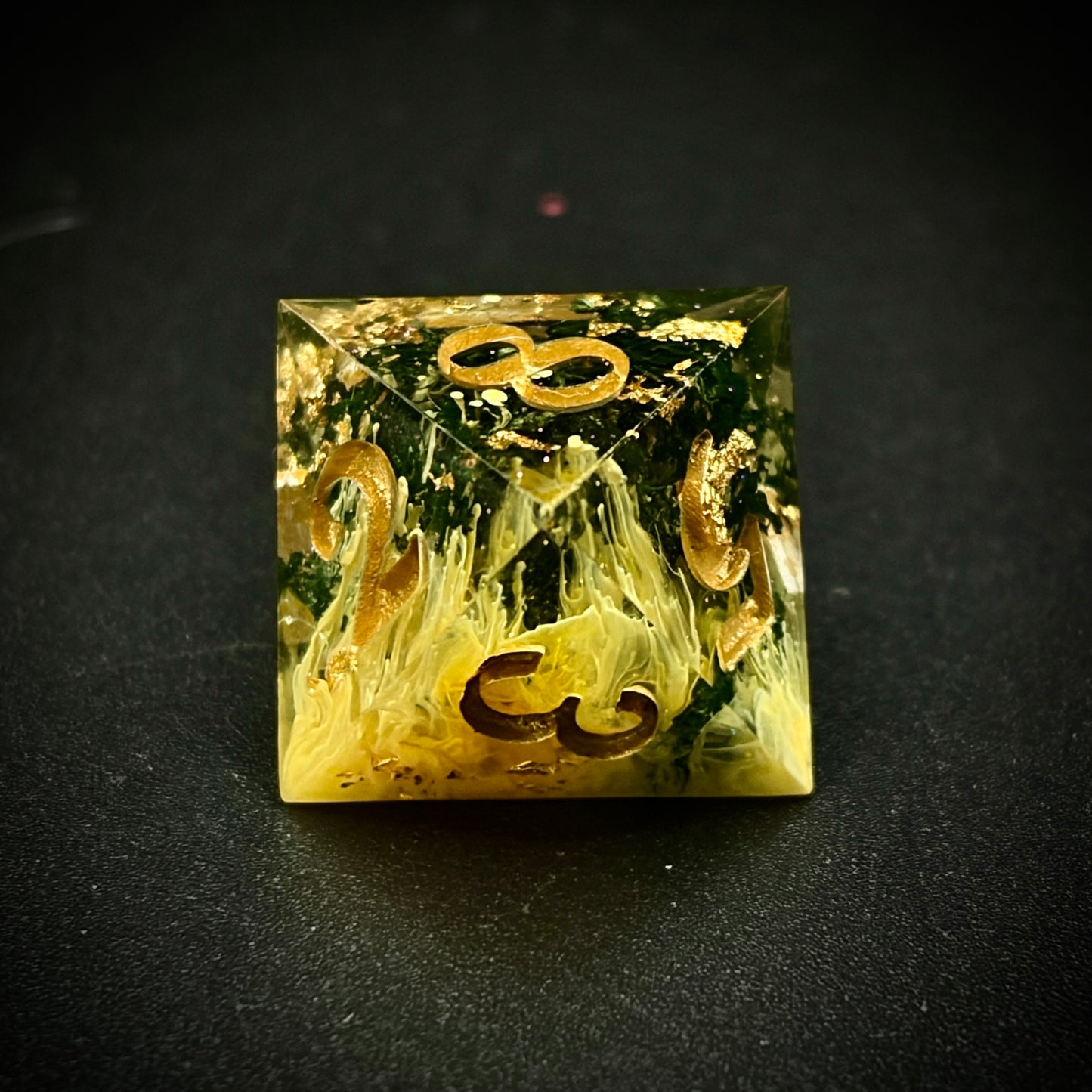 Creeping Surge (7 piece polyhedral hand made dice set)