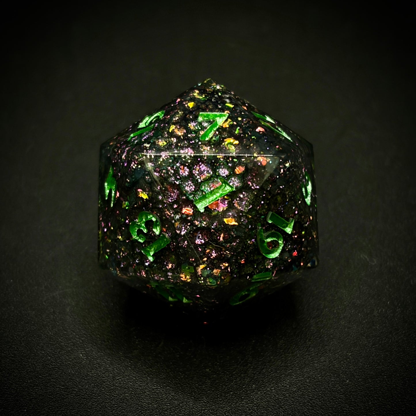 Chromatic Drake (7 piece polyhedral hand made dice set)