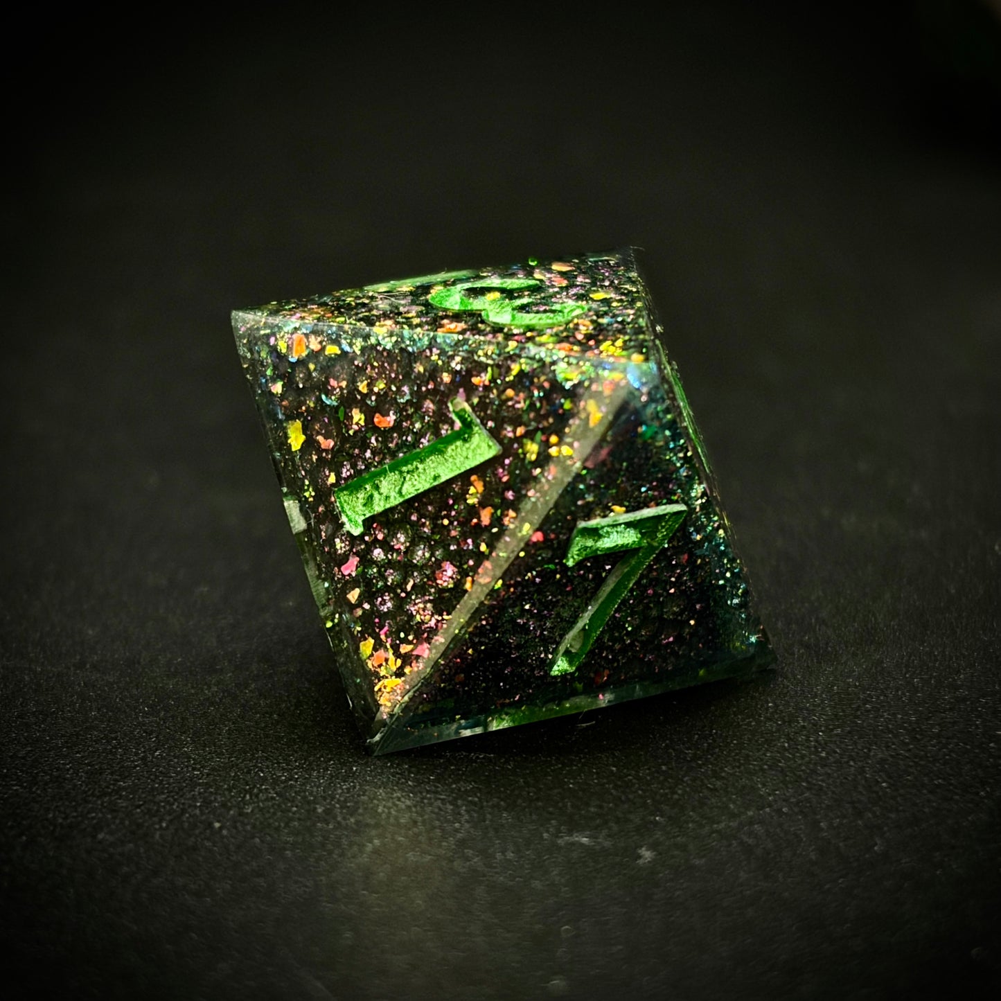 Chromatic Drake (7 piece polyhedral hand made dice set)