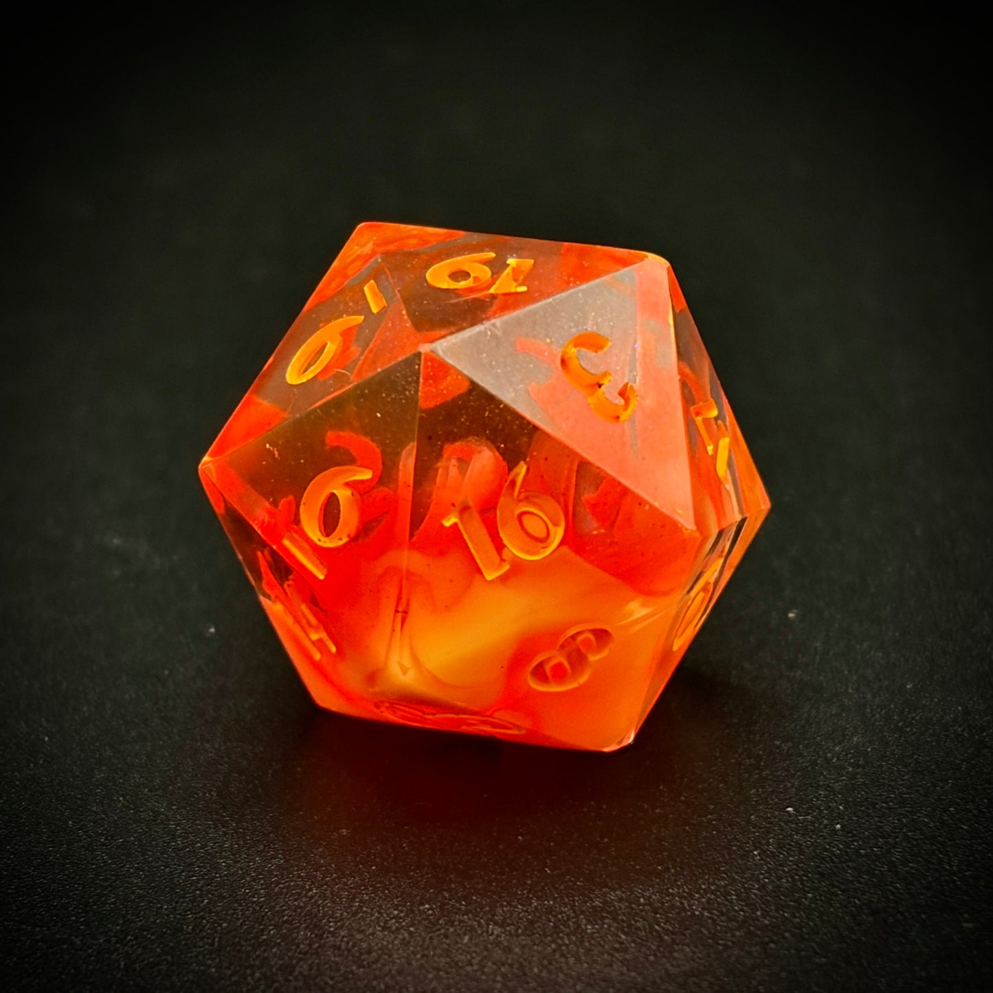 I DON´T CARE HOW SMALL THE ROOM IS, I CAST FIREBALL (7 piece polyhedral hand made dice set)