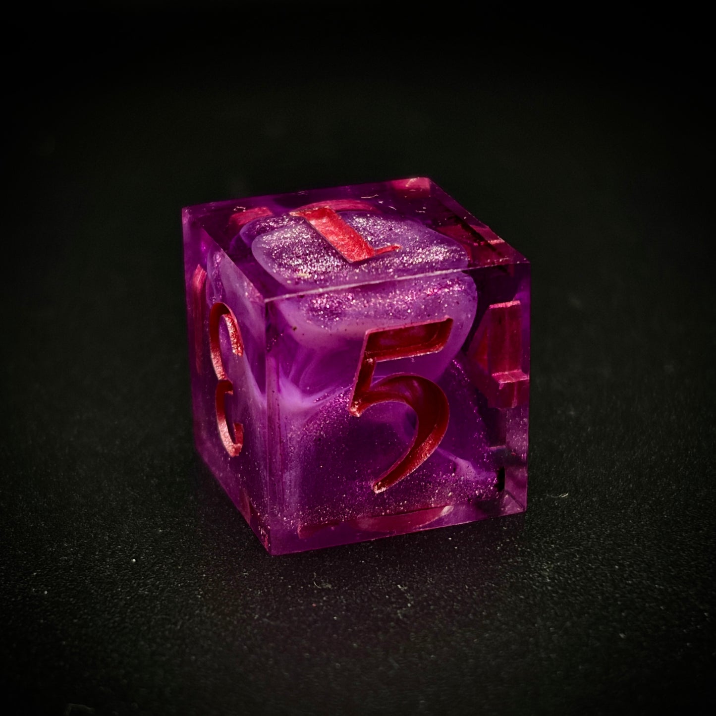 Girlypop Gumdrop (7 piece polyhedral hand made dice set)