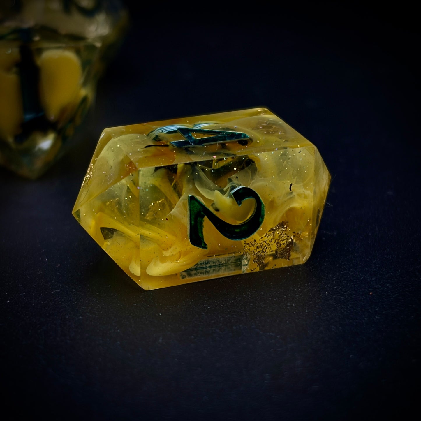 Drifting Charge (7 piece polyhedral hand made dice set)