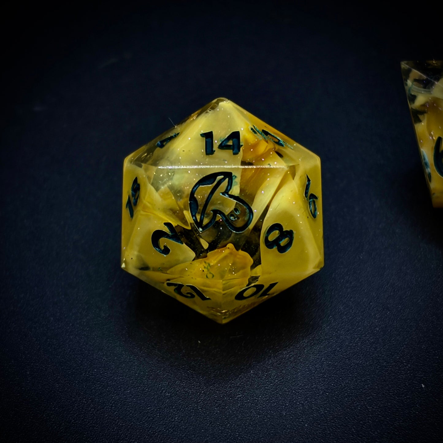 Drifting Charge (7 piece polyhedral hand made dice set)
