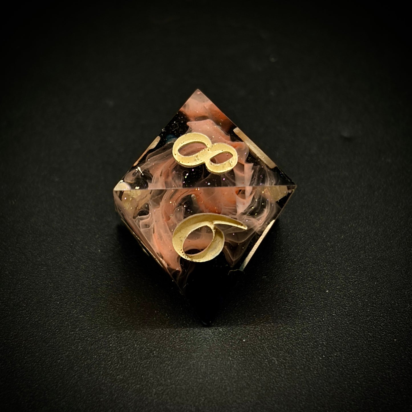 Gum-46 Nebula (7 piece polyhedral hand made dice set)
