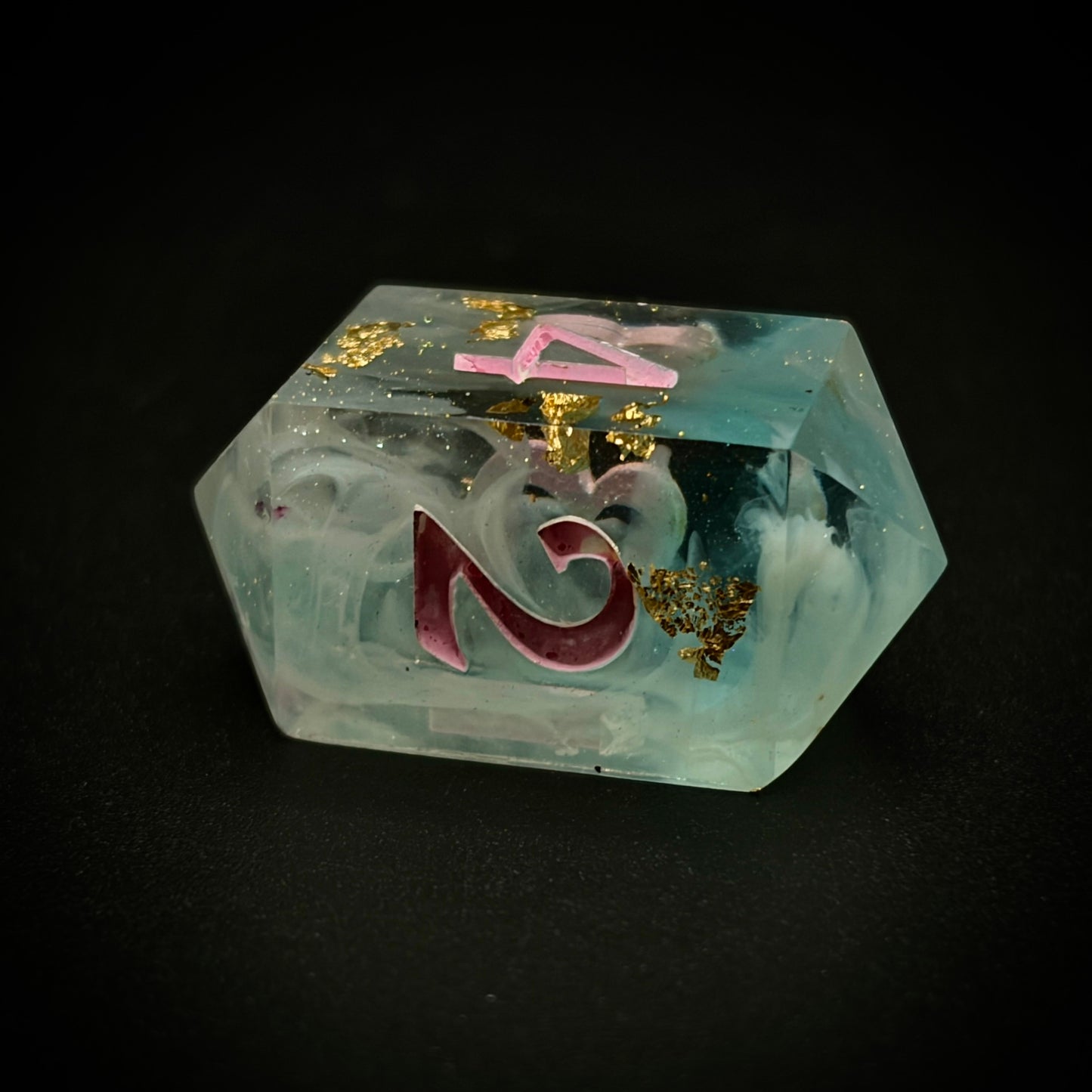 Faewild Swim (7 piece polyhedral hand made dice set)