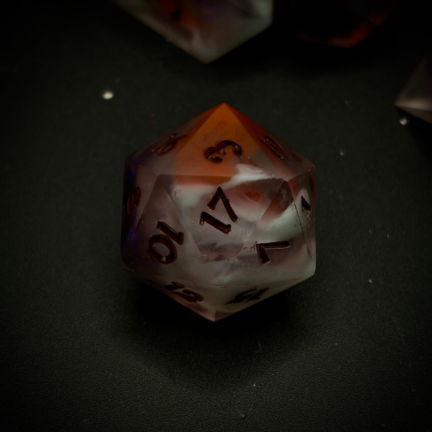 Wild Magic Seaglass (matte 7 piece polyhedral hand made dice set)