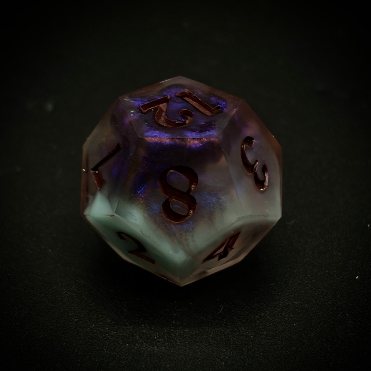 Wild Magic Seaglass (matte 7 piece polyhedral hand made dice set)